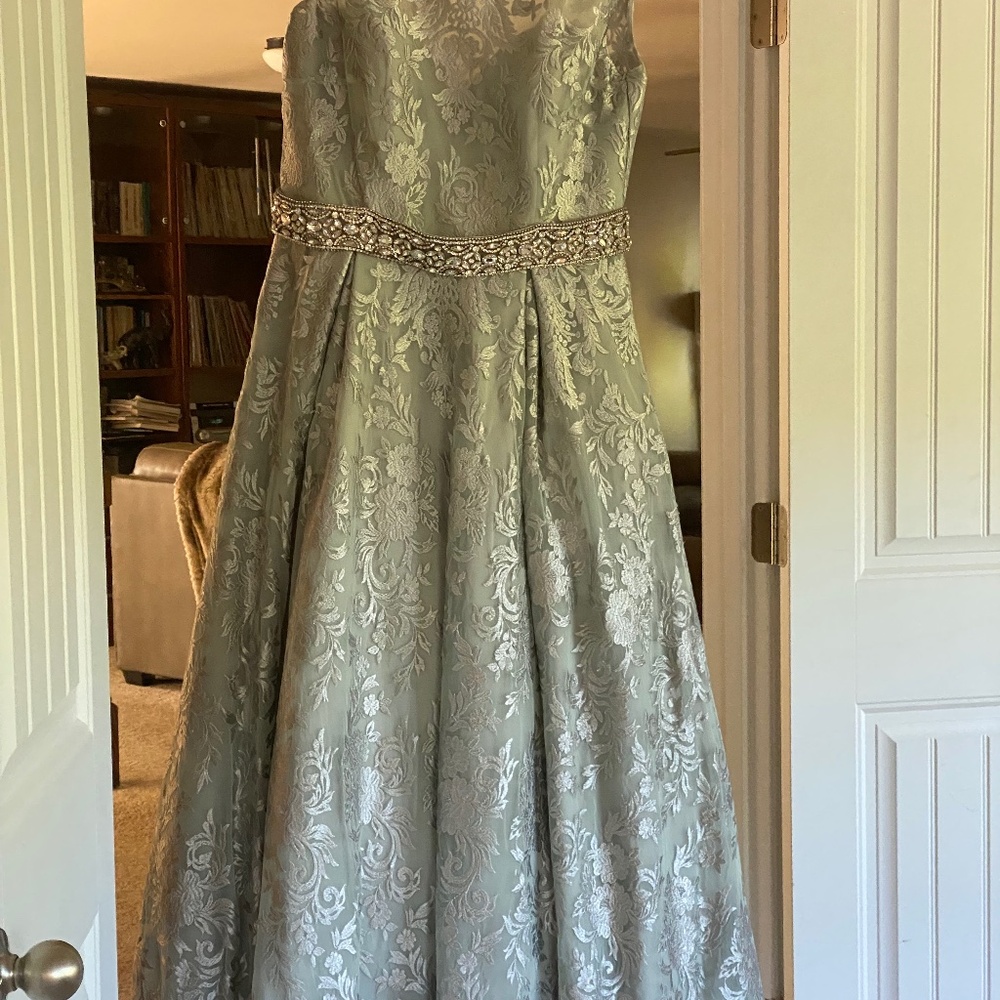 Silver laced Dress
